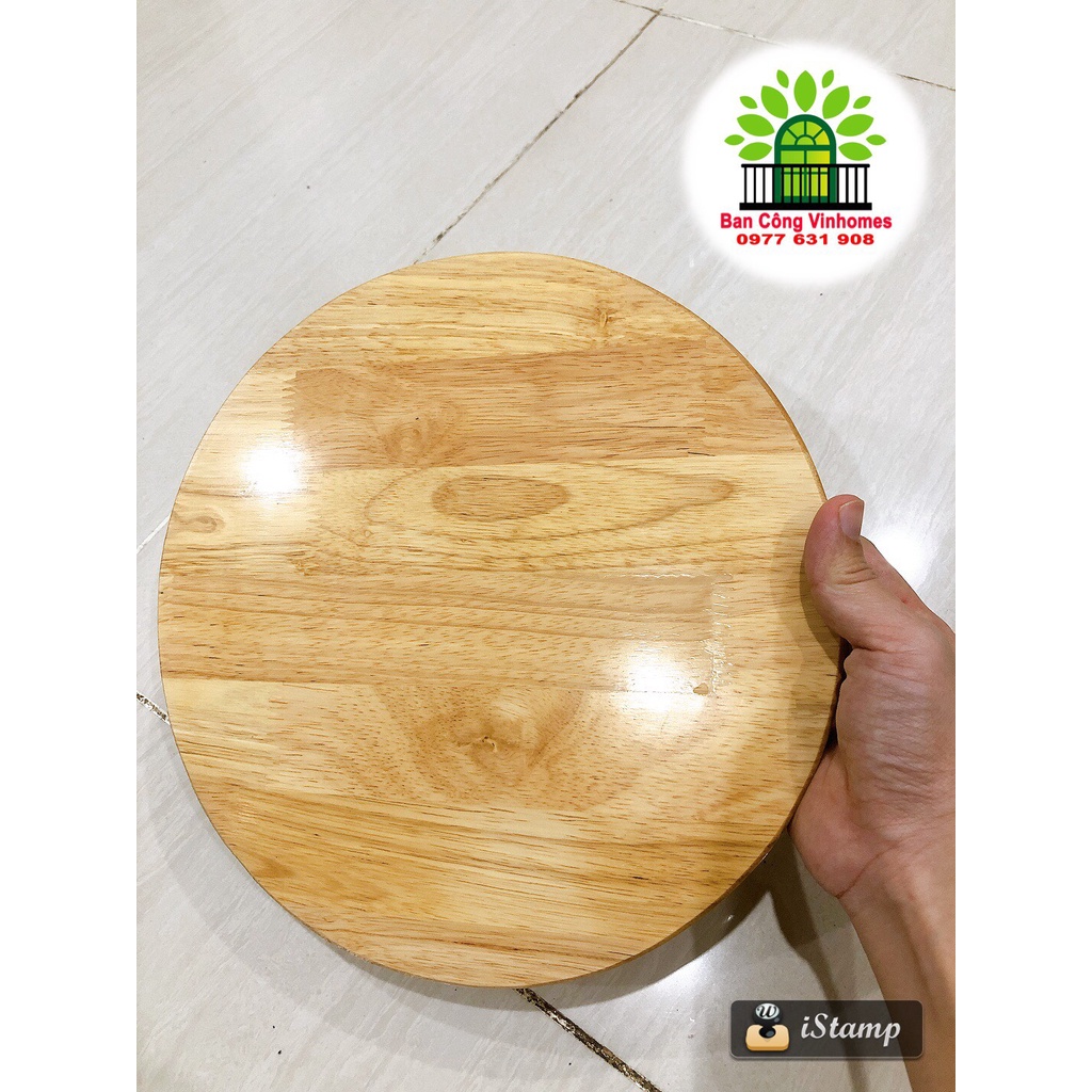 Đế bánh xe di chuyển chậu cây chống nước, gỗ tự nhiên chống nước, phủ bóng 2 mặt