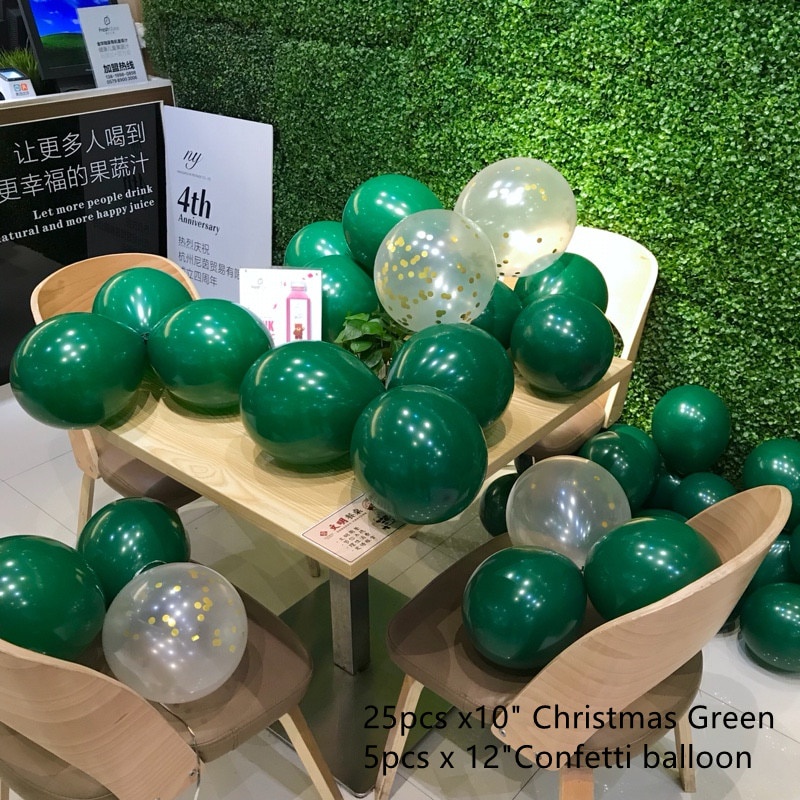 30 Bong Bóng Latex Trang Trí Giáng Sinh