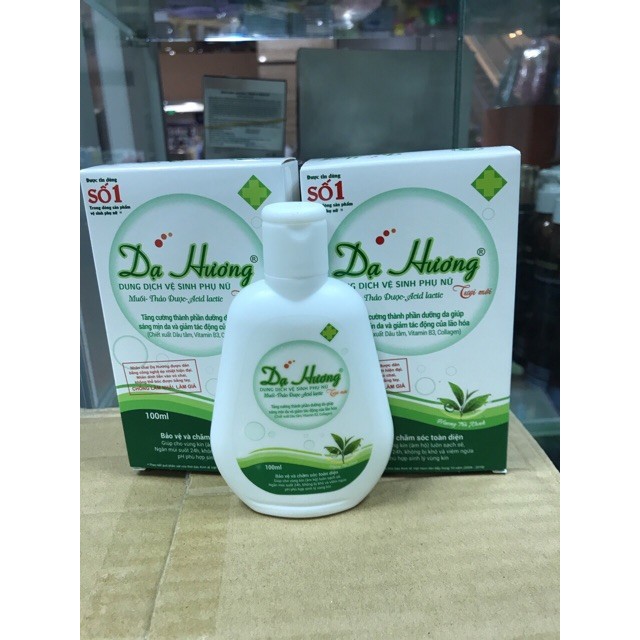 Dung dịch vệ sinh phụ nữ Dạ Hương Xanh Lá (Trà Xanh) 100ml - sạch nhẹ, khử mùi hôi, bảo vệ vùng kín - cvspharmacy