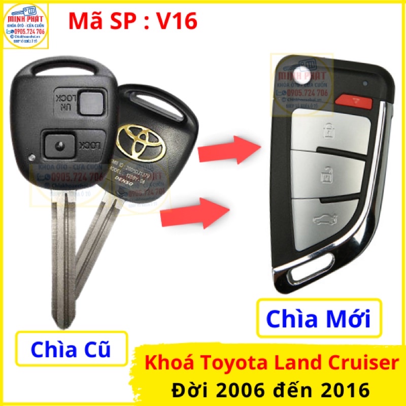 Chìa khoá Độ gập Toyota Land Cruiser