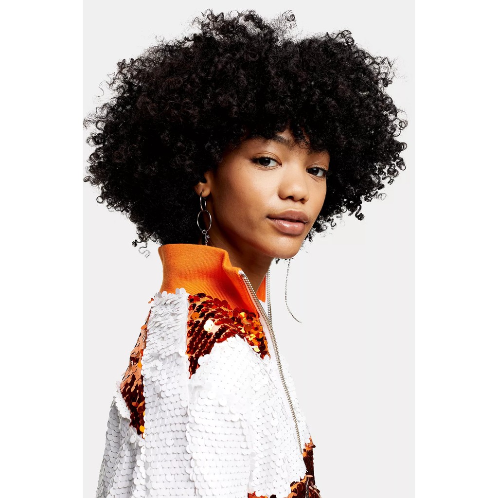 Áo khoác bomber Topshop sequin UK6