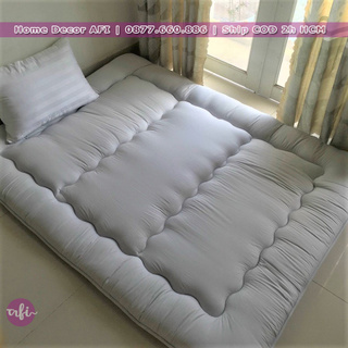 Nệm bông gấp 3 gọn gàng size 1m 1m2 1m4 1m6 dài 2m