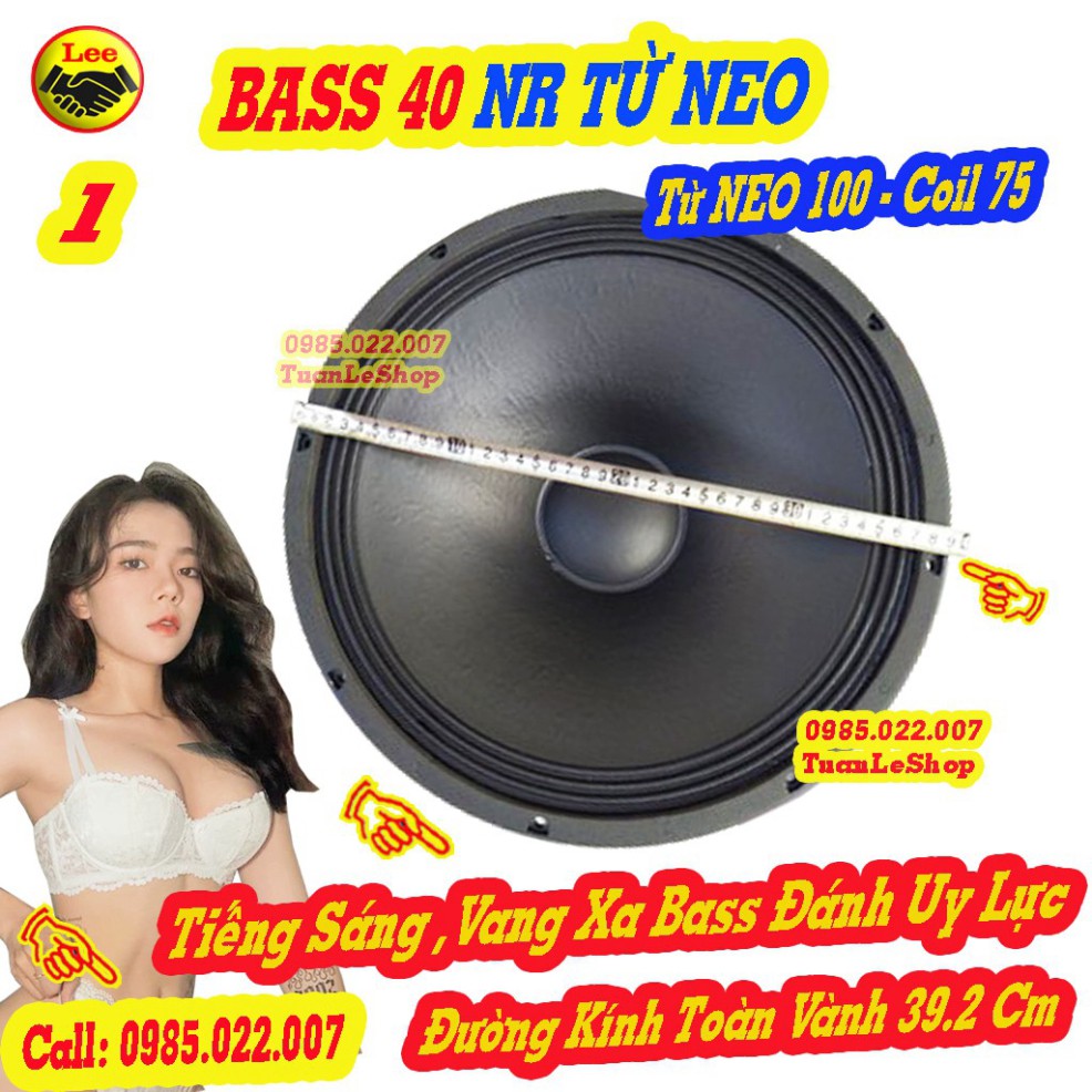 LOA BASS 40 NR TỪ NEO COIL 75 HÀNG CHÍNH HÃNG– LOA RỜI BASS 4 TẤC -  GIÁ 1 CHIẾC LOA NHẬP KHẨU CAO CẤP