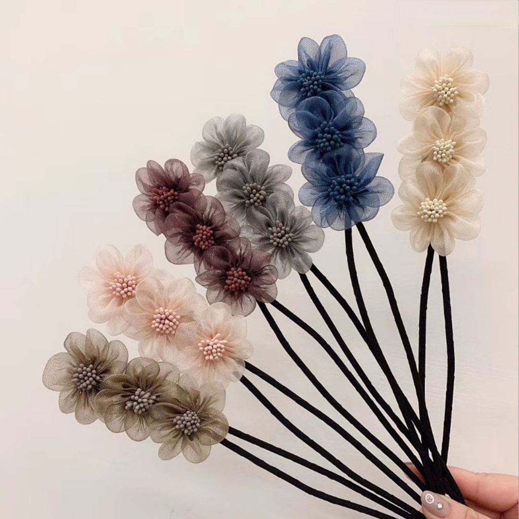 (Hàng Mới Về) Trâm Cài Tóc Hình Hoa Xinh Xắn Dành Cho Nữ