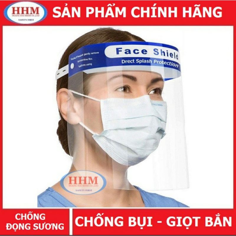 Nón kính dạng rời cao câp chống dịch che chắn hạt bắn. Bụi .combo 5cai