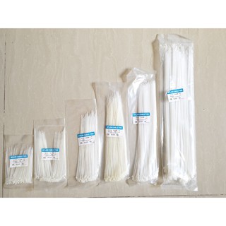 Dây Gút Nhựa 10cm / 20cm / 30cm / ( trắng ) - 1 Bọc / 100 Cộng