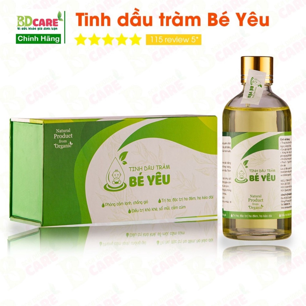 Tinh dầu Tràm Bé Yêu - Tràm thiên nhiên - 100ml