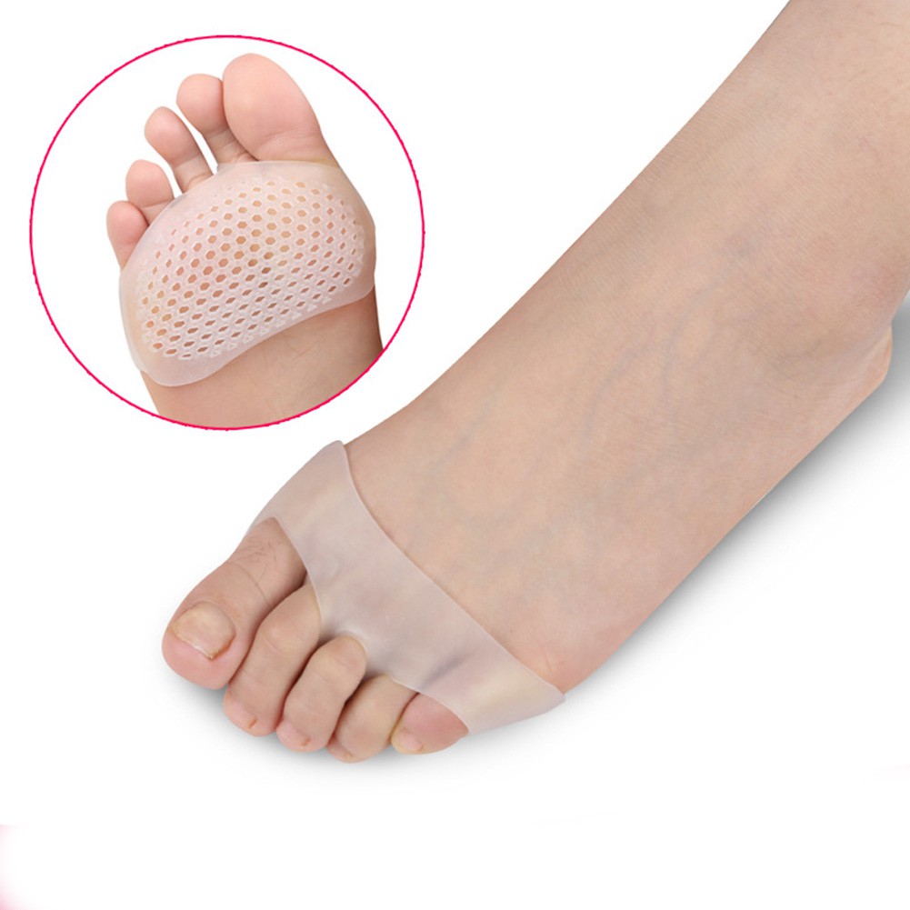 ⚽ELE⚾Silicone Gel Insoles Pads Cushions Forefoot Pain Support Front Feet Care