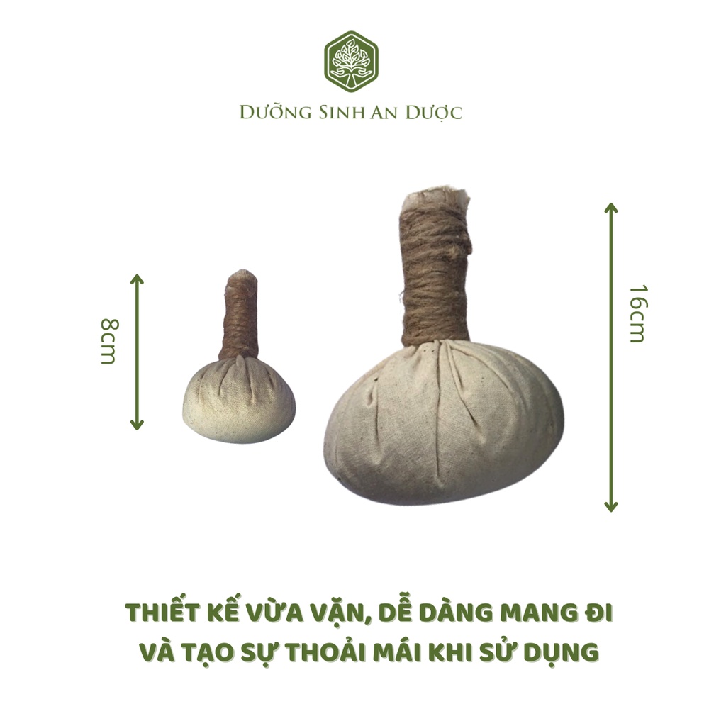 Bóng Chườm Thảo Dược Nóng Lạnh Mát xa Body Mặt DƯỠNG SINH AN DƯỢC Giúp Thư Giãn Giảm Đau Nhức Stress Ngủ ngon giấc