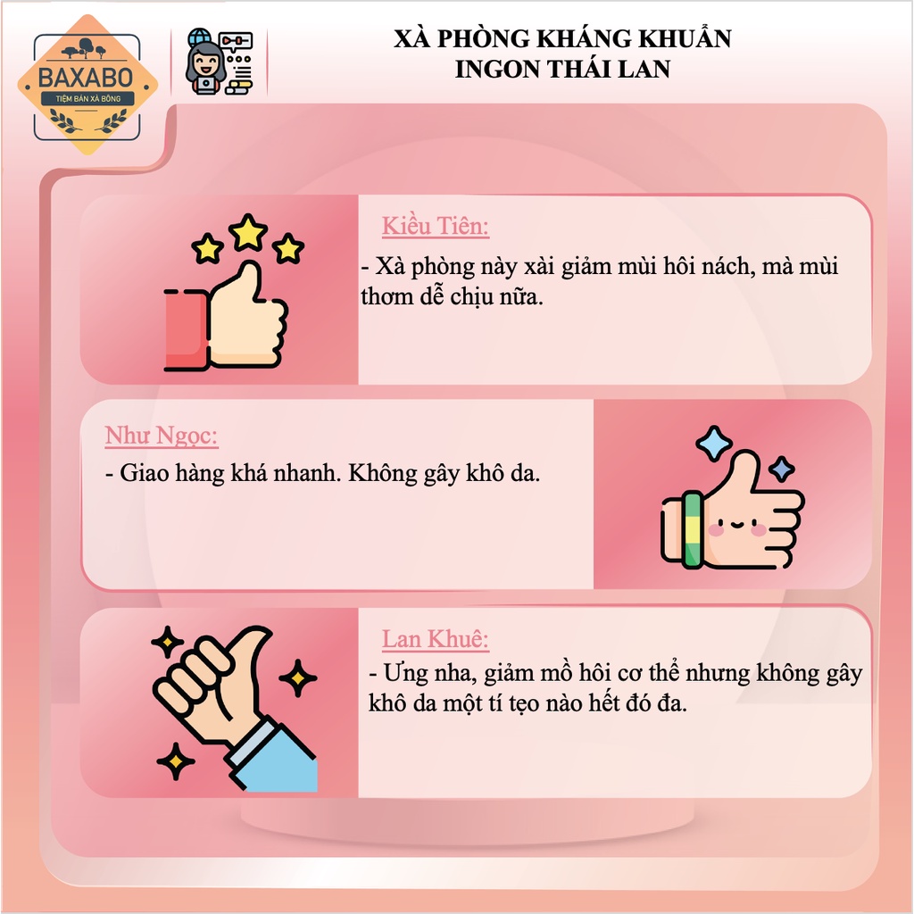 XÀ PHÒNG THẢO DƯỢC KHÁNG KHUẨN ING ON THÁI LAN - XÀ PHÒNG THẢO DƯỢC ING ON NỘI ĐỊA THÁI LAN - HÀNG CHÍNH HÃNG