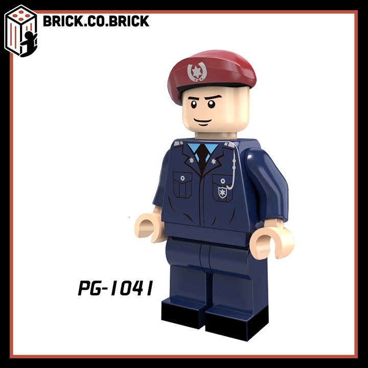 Lego Cảnh Sát Non Mô Hình Đồ Chơi Lắp Ráp Minifigure Các Nhân Vật Cảnh Sát nhiều quân phục khác nhau PG8062
