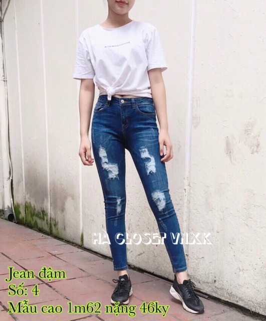 Quần Jeans-SkinnY Rách MNG dư xịn