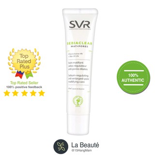 Svr sebiaclear mat + pores - kem dưỡng kiềm dầu se lỗ chân lông 40ml