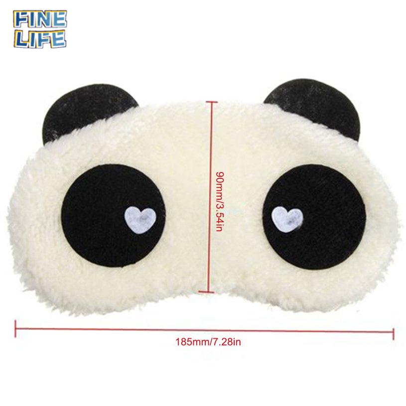 Miếng Che Mắt Ngủ Chất Liệu Cotton Mềm Hình Gấu Trúc Dễ Thương Ốp