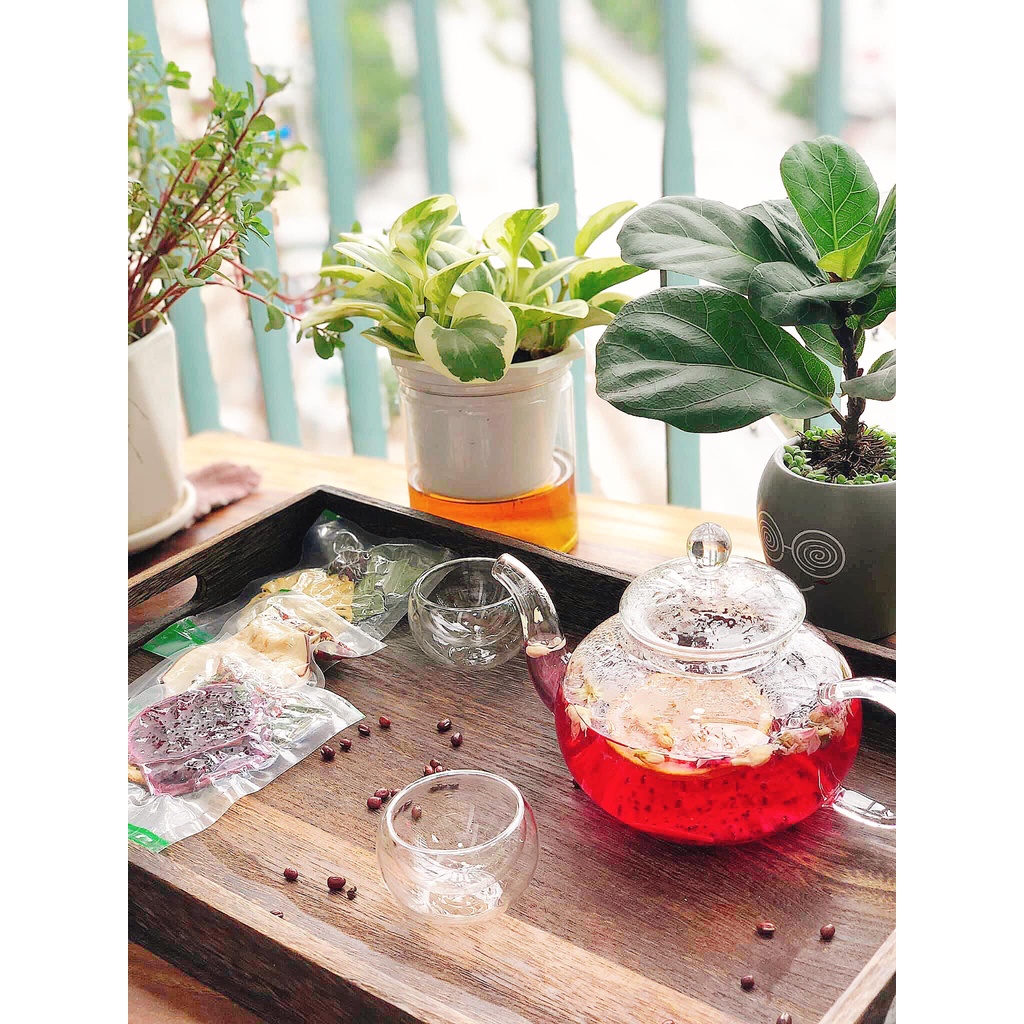 Set trà hoa quả sấy lạnh Detox giảm cân Vườn An