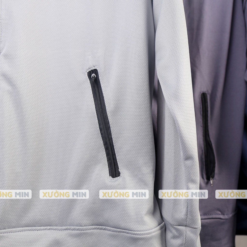 Áo chống nắng nam 3 sọc DAS mới 2022 vải kim cương lụa thông hơi XƯỞNG MIN