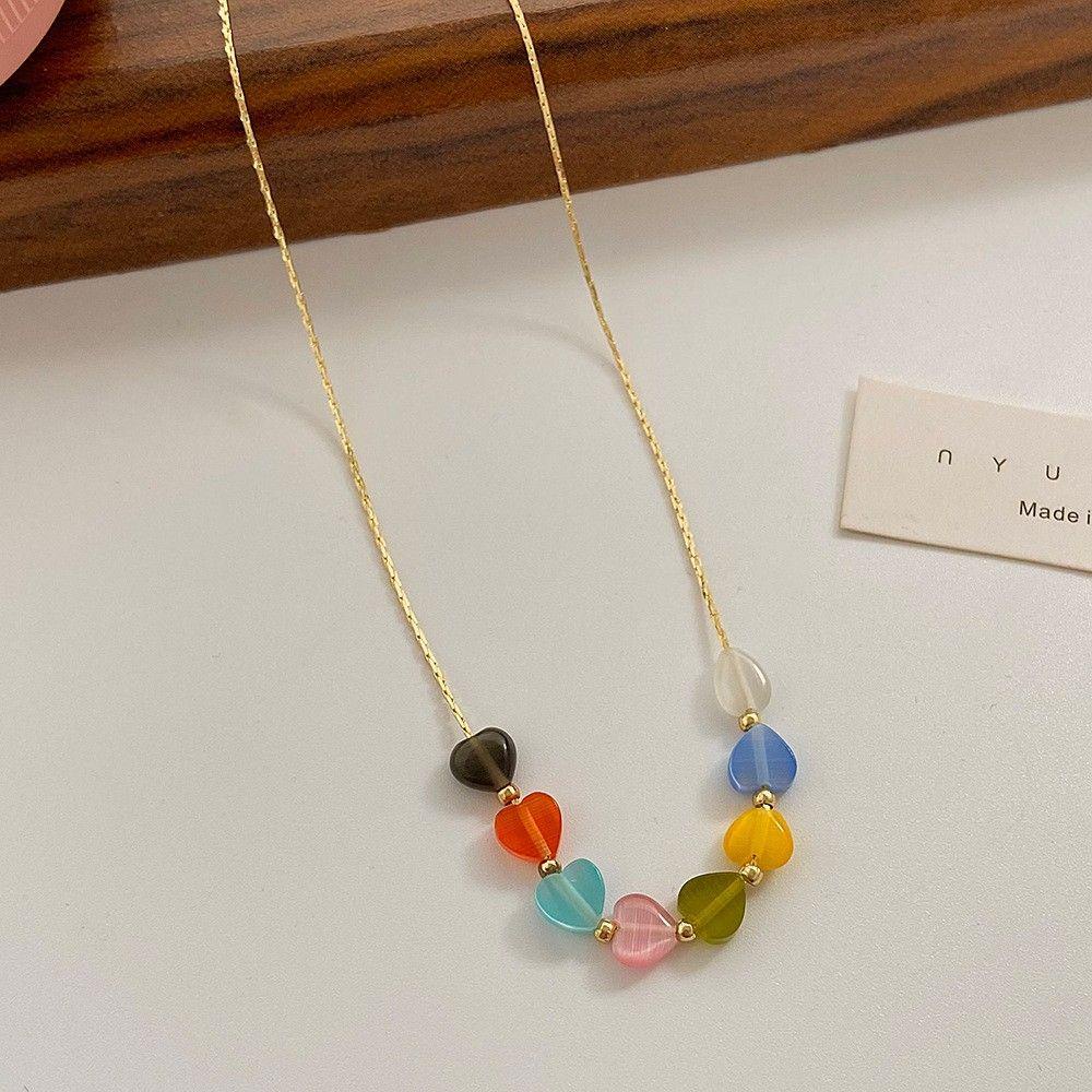 Vòng cổ Mặt Hình Trái Tim Phong Cách Bohemian Thời Trang Cho Nữ|Trang Sức Thời Trang