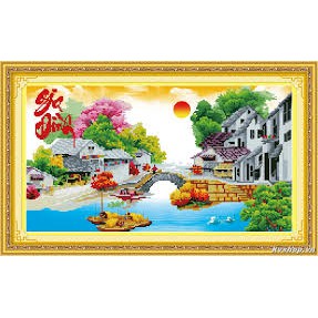 Tranh Thêu Chữ Thập 3D Gia Đình 222925 - 56*35cm