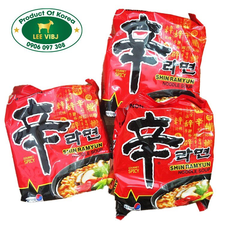 5 Gói Mì Shin Ramyun Cay Nongshim Hàn Quốc (120g / gói) | BigBuy360 - bigbuy360.vn