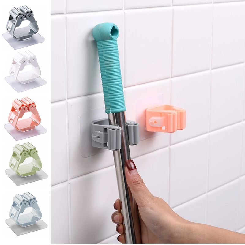 Móc Treo Cây Lau Nhà Gắn Tường 5 Màu Tiện Dụng