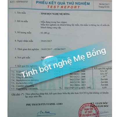 Tinh bột nghệ nguyên chất FREESHIPTinh nghệ hỗ trợ tiêu hóa, làm đẹp da Mẹ Bống_1kg (cam kết hàng tốt)