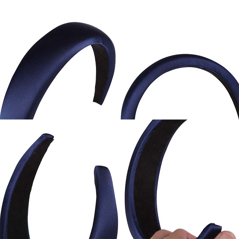 Băng Đô Vải Satin Màu Trơn Phong Cách Hàn Quốc