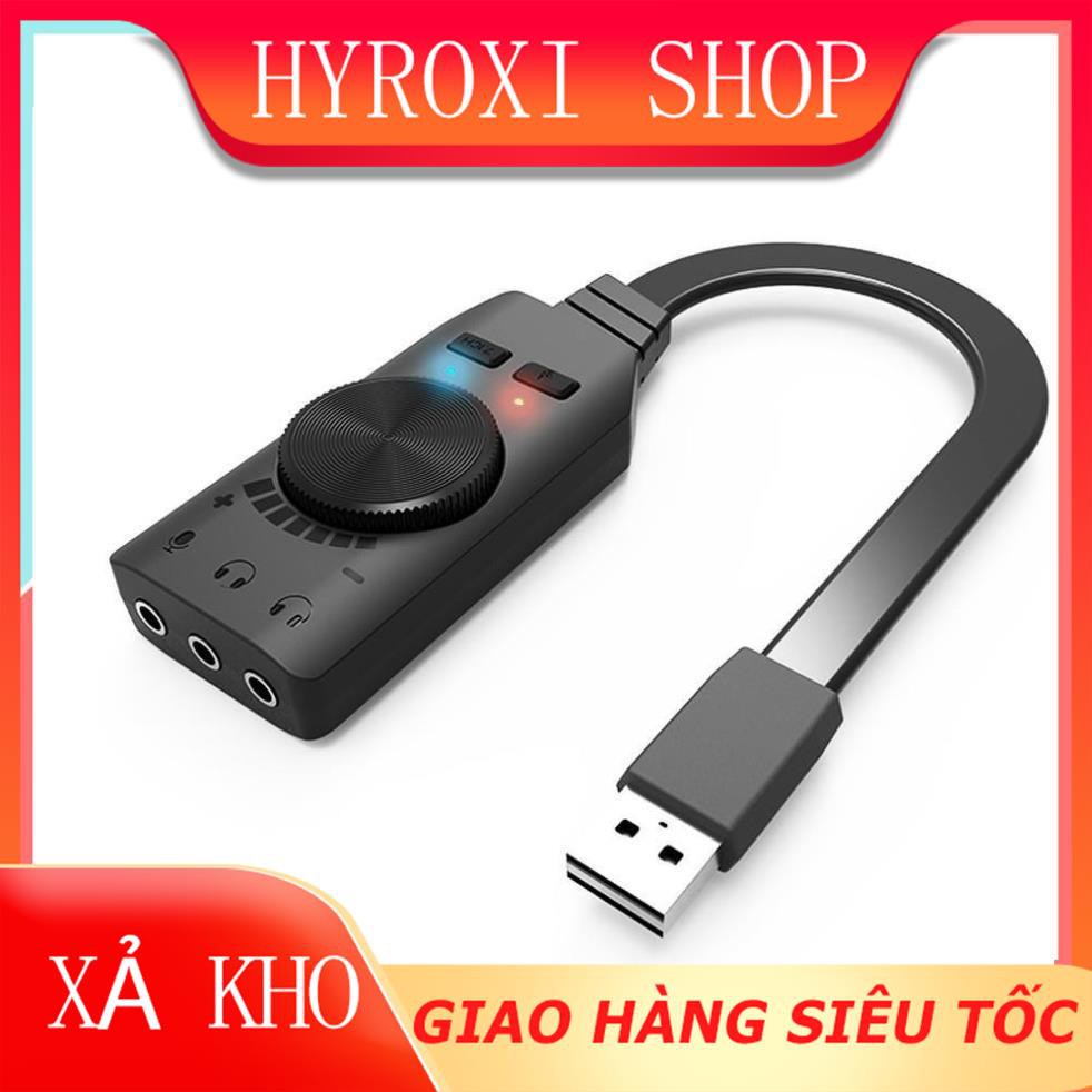 Sound card âm thanh 7.1 cho máy tính PC chuyên game Plextone GS3 HYROXISHOP