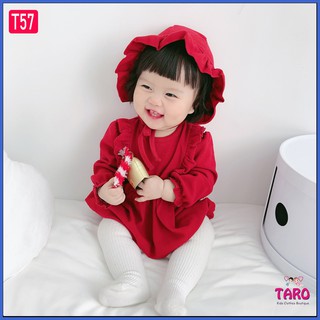 Bộ body đỏ + mũ đáng yêu nhất 2020