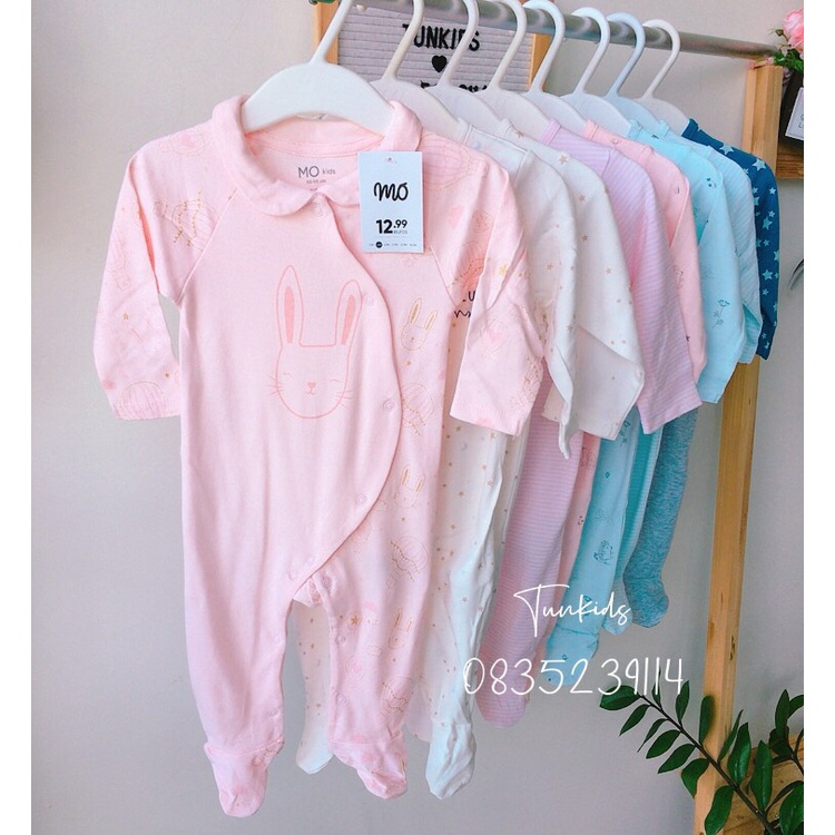 Body cotton, body sleepsuit MO kids, ZY baby siêu đẹp size 1-18m