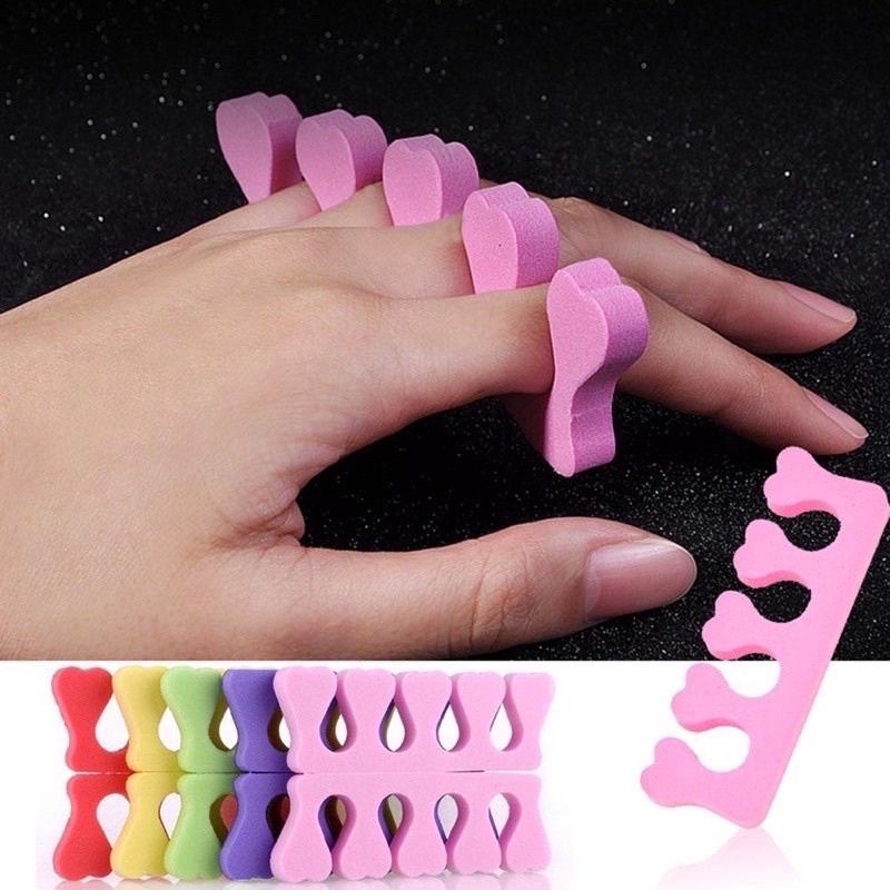 Kẹp tách ngón tay chân nail chuyên dụng chất liệu xốp màu ngẫu nhiên