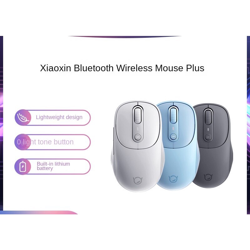 Chuột Máy Tính Lenovo Shin-Chan Không Dây Bluetooth Không Gây Tiếng Ồn Chất Lượng Cao