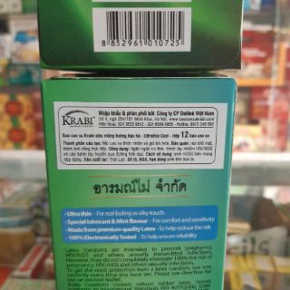 ✅ (CHÍNH HÃNG) BAO CAO SU  KRABI THÁI LAN ( DATE MỚI)