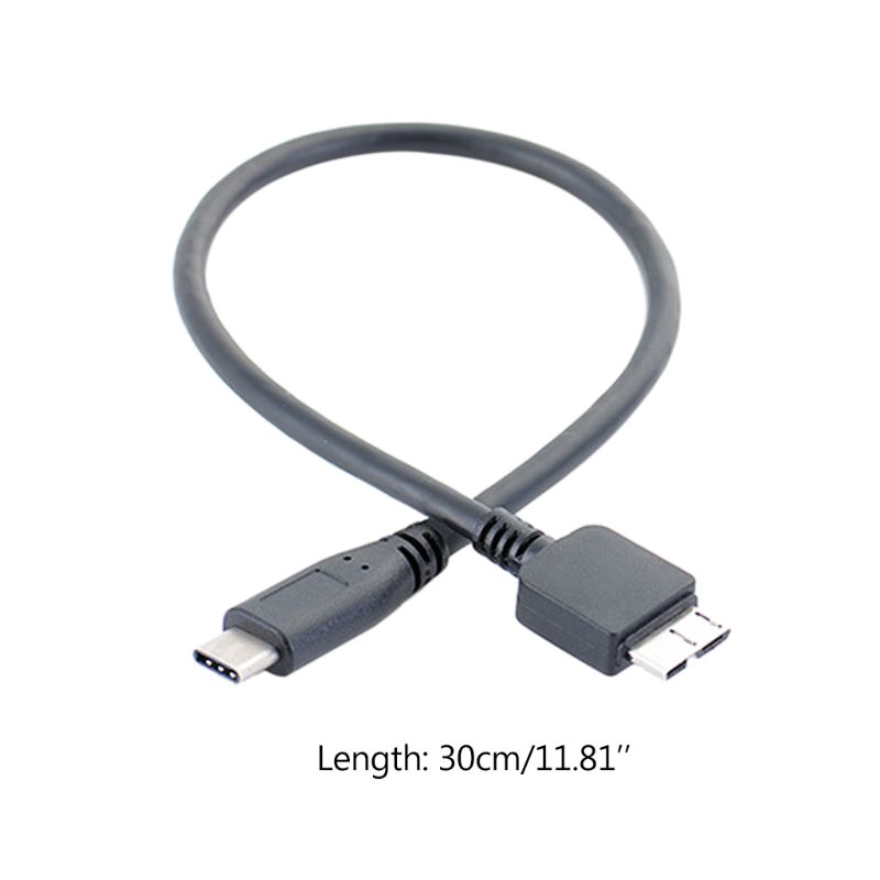 Cáp chuyển đổi Usb 3.1 Type-C sang Usb 3.0 Micro B dành cho ổ cứng di động/ PC