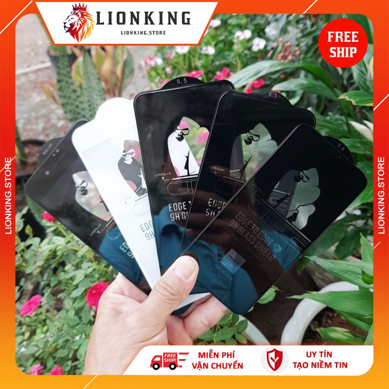 Kính Cường Lực Iphone King Kong - 9D Trần Không Hộp cho 6Plus 6s Plus 7Plus 8Plus X Xs XR XsMax 11 11 Pro 11 Pro Max