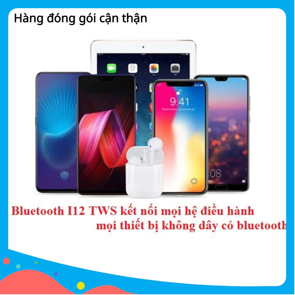 Tai Nghe Bluetooth Không Dây Nhét Tai I12 Kiêm Pin Sạc Dự Phòng dientu.shop68 | BigBuy360 - bigbuy360.vn