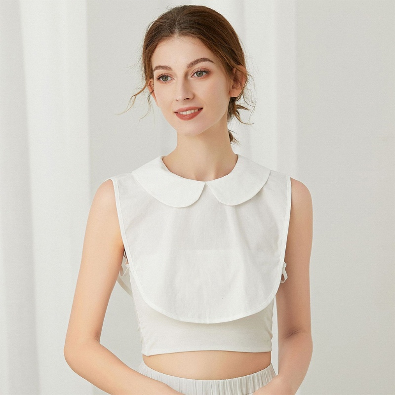 Áo Sơ Mi Cổ Bẻ Giả Hai Mặt Cài Nút Có Thể Tháo Rời Thời Trang Thường Ngày Cho Nữ Swea