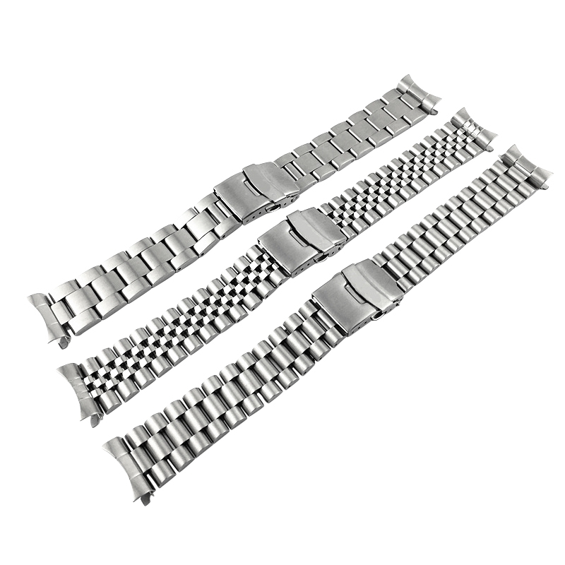 Dây đeo bằng thép không gỉ dành cho đồng hồ nam Seiko 20mm 22mm