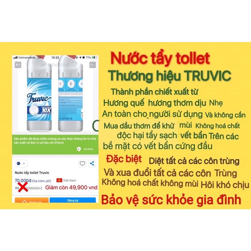 Nước tẩy tollet   ,