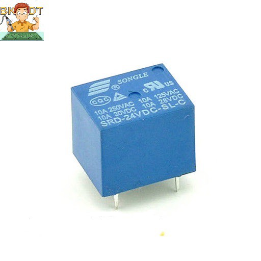 Rơ le, Relay 5V/12V/24V 10A 5 chân SRD chất lượng tốt.