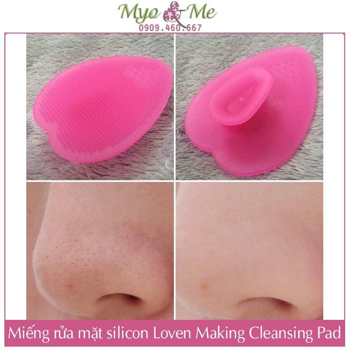 Miếng rửa mặt silicon Loven Making Cleansing Pad Nhật Bản