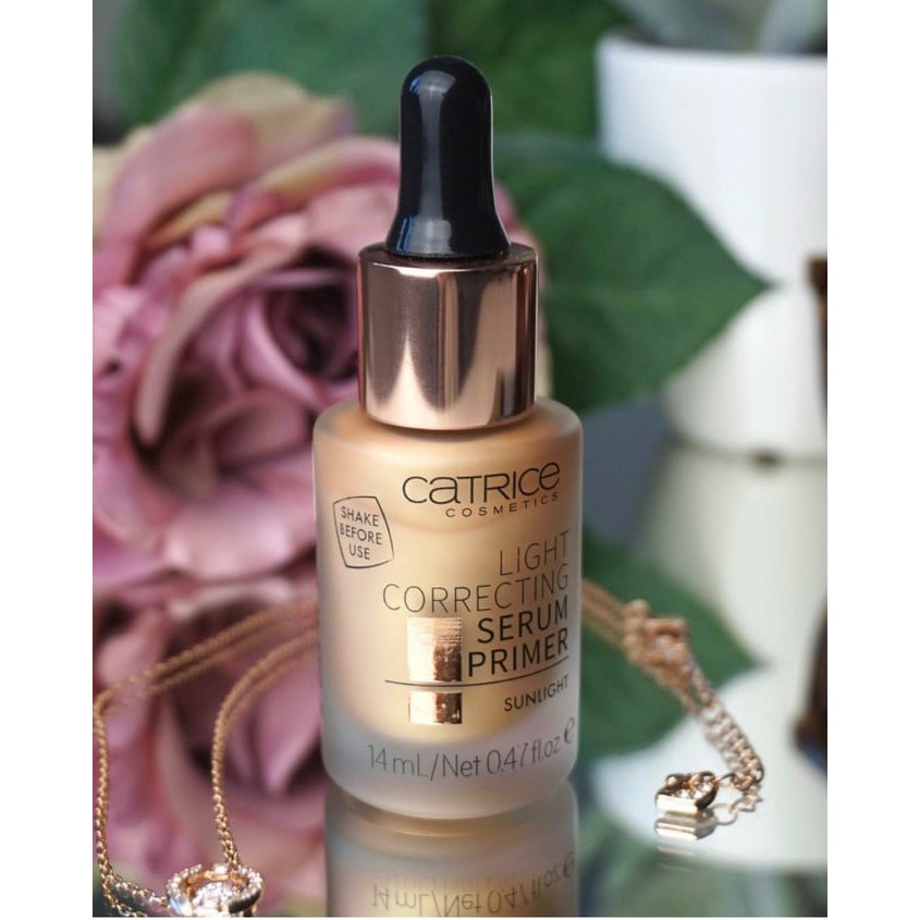 Kem lót tone nâu Light Correcting Serum Primer Catrice