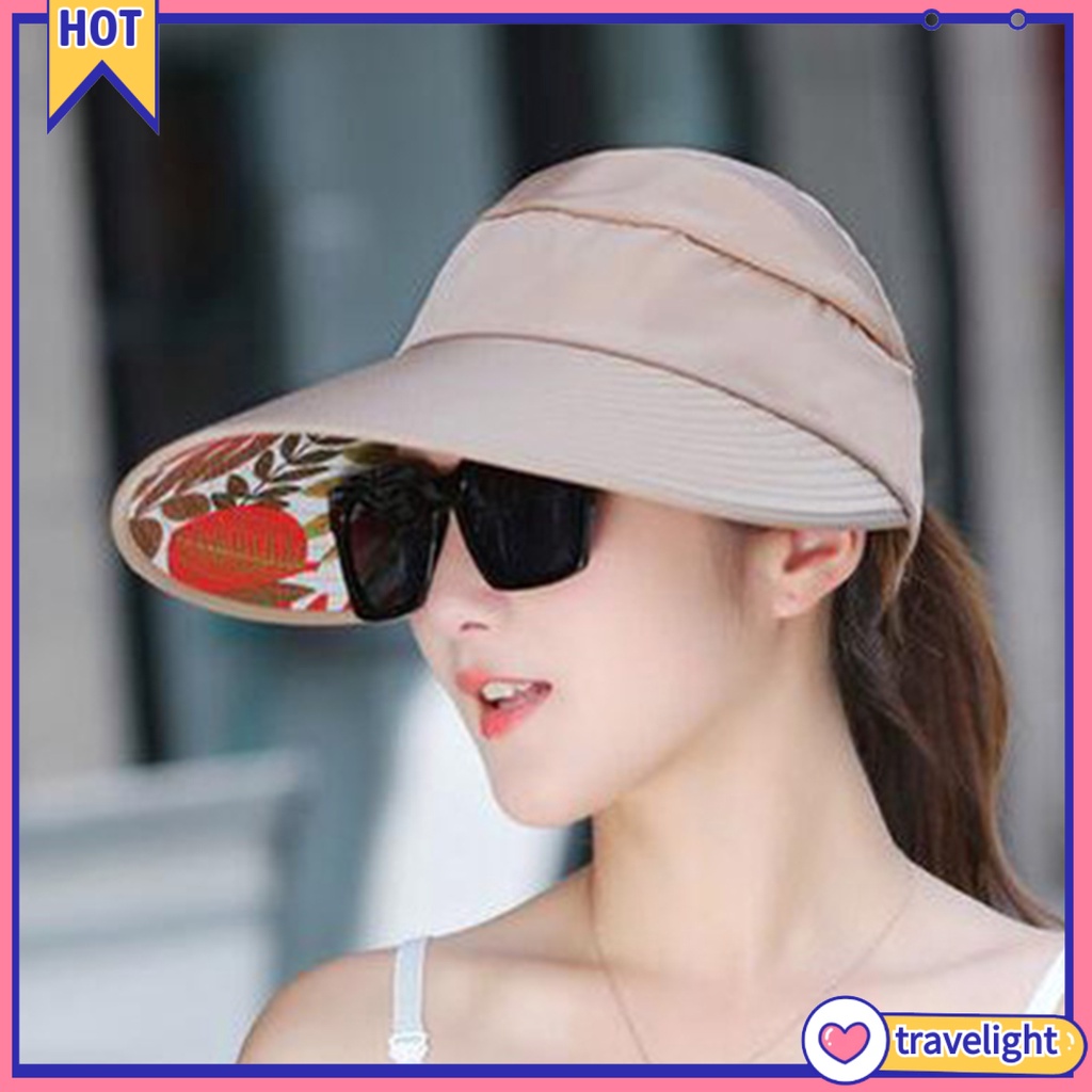 Mũ Lưỡi Trai Chống Nắng Trọng Lượng Nhẹ In Họa Tiết Lá Cây Dành Cho Nữ Chạy Bộ