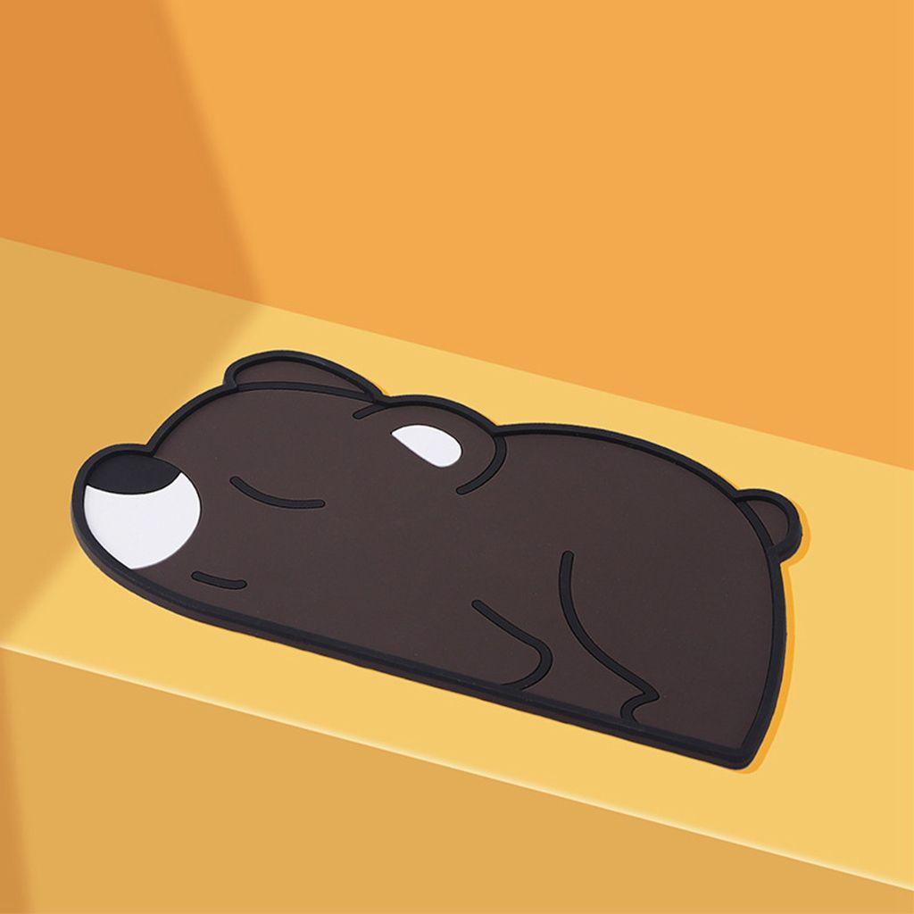 JARRED Thảm PVC Cỡ Lớn Chống Trượt Không Mùi Họa Tiết Hoạt Hình Dễ Thương Trang Trí Chìa Khóa / Điện Thoại / Đồ Trang Trí Xe Hơi