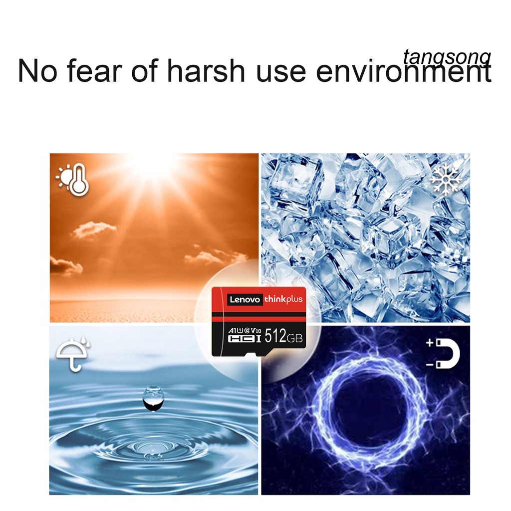 LENOVO Thẻ nhớ 512GB 1TB chống thấm nước U3 TF/Micro-SD cho điện thoại