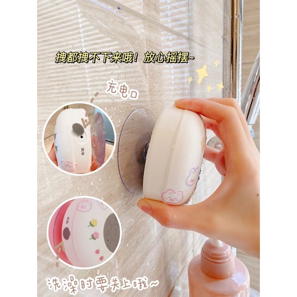 Loa bluetooth không dây , loa nhà tắm chống thấm nước nhỏ gọn tiện dụng _ tặng kèm sticker đẹp dễ thương