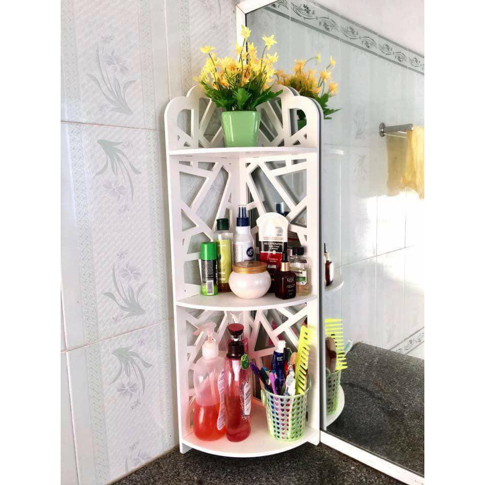 [ SALE VÔ ĐỊCH 2021 ] Kệ góc nhà tắm 3 tầng mắt lưới hiện đại chống nước- IG147 | BigBuy360 - bigbuy360.vn