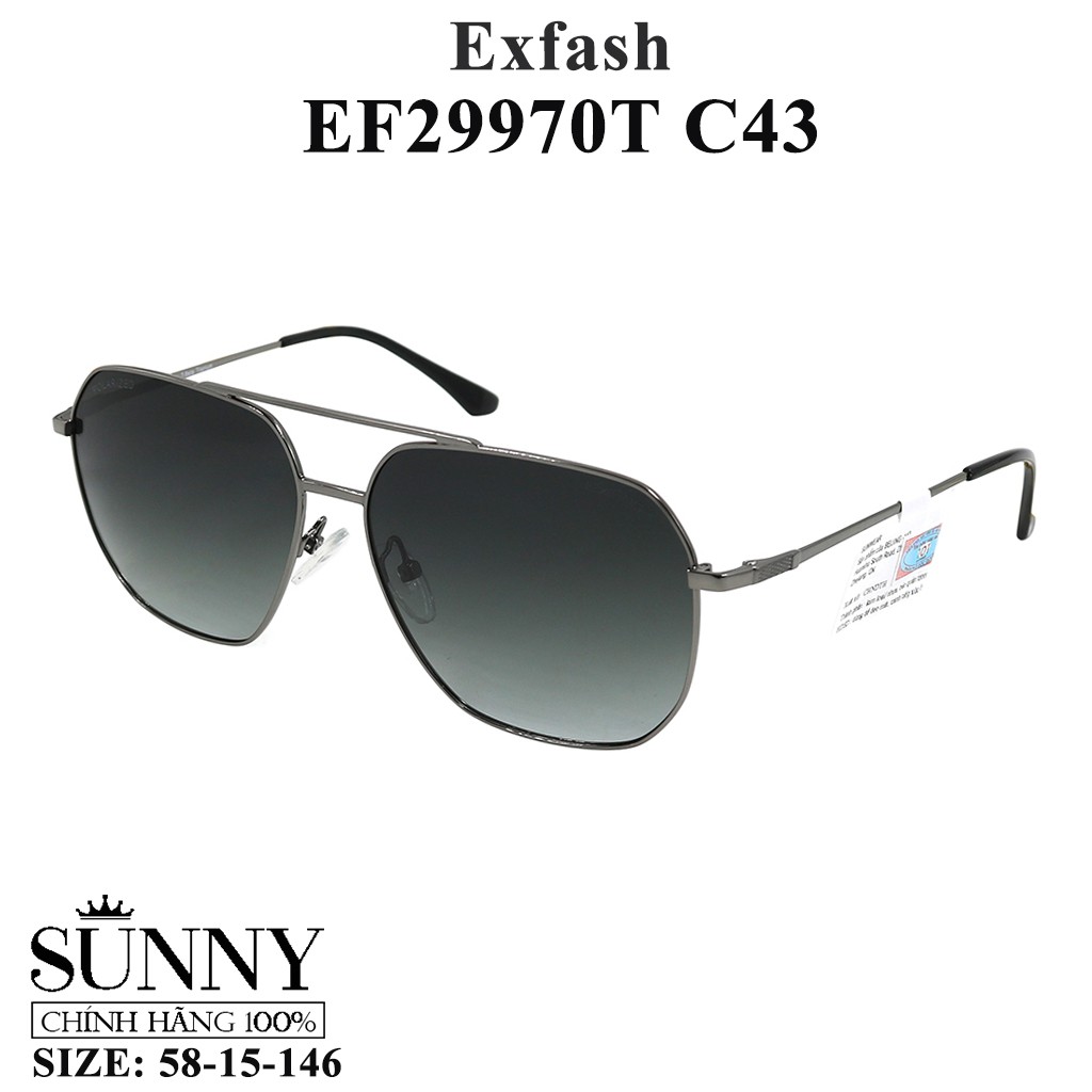 EF29970T - Kính mát Exfash chính hãng, bảo hành toàn quốc, luôn kèm tem chống hàng giả do bộ công an cấp