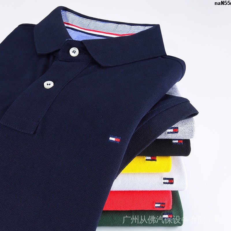 Áo Thun POLO Tommy Tay Ngắn Màu Sắc Thời Trang Cao Cấp Cho Nam