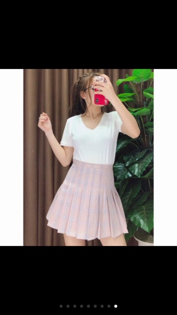 Chân váy xếp ly, chân váy hàn quốc, chân váy kẻ hàng qc | BigBuy360 - bigbuy360.vn