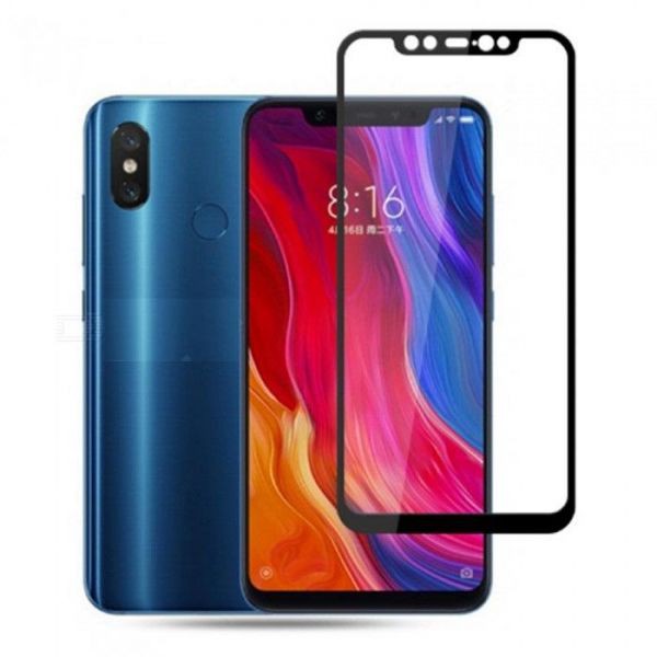 Cường lực Xiaomi Mi 8 Full màn (Đen)